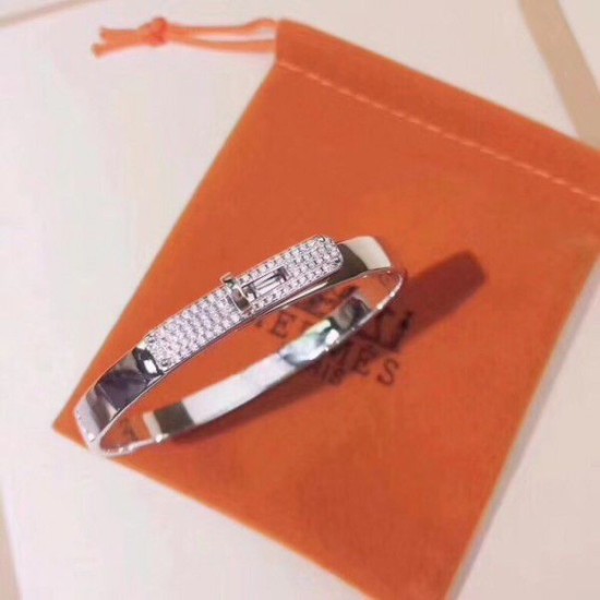 Replica Bracciale Hermes Kelly Piccolo in argento con diamanti Replica Bracciale Hermes Kelly Piccolo in argento con diamanti