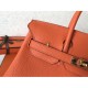 Replica Borse Birkin Hermes Clemence Arancio 25cm Replica Borse Birkin Hermes Clemence Arancio 25cm
