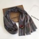 Replica Scialle in cashmere Burberry TB in edizione limitata 80 x 200 grigio