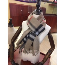 Sciarpa Burberry classica in cashmere double face 30 x 168 Marrone