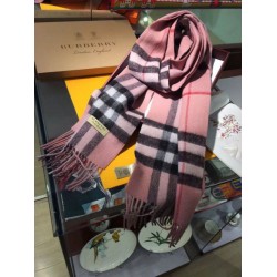 Sciarpa Burberry classica in cashmere double face 30 x 168 Rosa