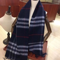Sciarpa Burberry Classic in cashmere double face 30 x 168 Blu scuro Sciarpa Burberry Classic in cashmere double face 30 x 168 Blu scuro