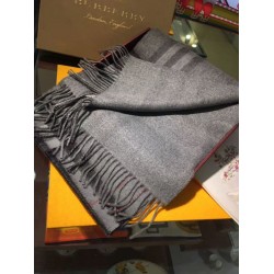 Sciarpa Burberry Classic double face in cashmere 30 x 168 grigio