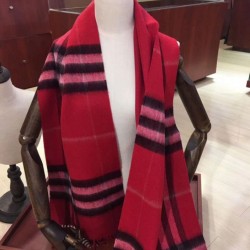 Sciarpa Burberry classica in cashmere double face 30 x 168 rossa Sciarpa Burberry classica in cashmere double face 30 x 168 rossa