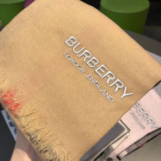 Replica Scialle in cashmere check classico Burberry 75 x 205 albicocca