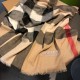 Replica Scialle in cashmere check classico Burberry 75 x 205 albicocca