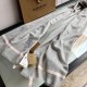 Replica Burberry Cashmere tinta unita Schawl sottile 80 x 200 grigio