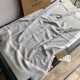 Replica Burberry Cashmere tinta unita Schawl sottile 80 x 200 grigio