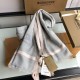 Replica Burberry Cashmere tinta unita Schawl sottile 80 x 200 grigio