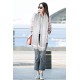 Replica Burberry Cashmere tinta unita Schawl sottile 80 x 200 grigio