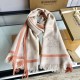Replica Burberry Cashmere tinta unita Schawl sottile 80 x 200 arancione
