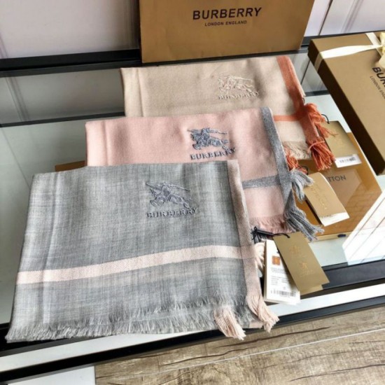 Replica Burberry Cashmere tinta unita Schawl sottile 80 x 200 arancione