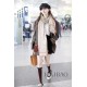 Replica Burberry Cashmere tinta unita Schawl sottile 80 x 200 arancione