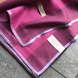 Sciarpa di velluto a trama sottile criptata Burberry classica Viola Sciarpa di velluto a trama sottile criptata Burberry classica Viola