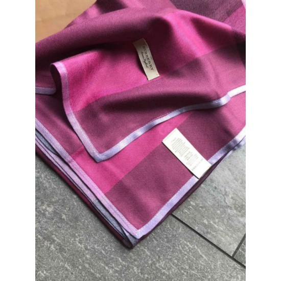 Replica Sciarpa di velluto a trama sottile criptata Burberry classica Viola