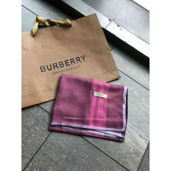 Replica Sciarpa di velluto a trama sottile criptata Burberry classica Viola