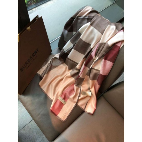 Replica Sciarpa Burberry in velluto a trama sottile classica a sezione sottile marrone