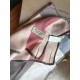 Replica Sciarpa Burberry in velluto a trama sottile classica a sezione sottile marrone