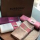 Replica Sciarpa Burberry in velluto a trama sottile classica a sezione sottile marrone