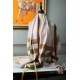 Replica Scialle in cashmere con motivo check classico Burberry 70 x 200 albicocche