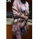 Replica Scialle in cashmere con motivo check classico Burberry 70 x 200 albicocche
