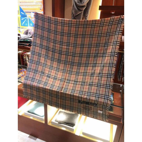 Replica Scialle Burberry in cashmere con motivo Horse check Vintage Check 100 x 200