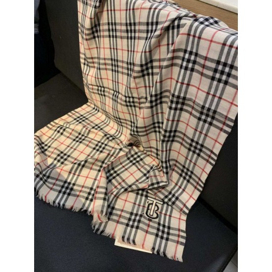 Replica Burberry Scialle in cashmere con motivo Horseferry Check 70 x 200 Nero