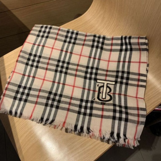Replica Burberry Scialle in cashmere con motivo Horseferry Check 70 x 200 Nero