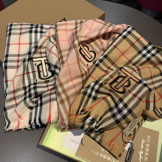 Replica Burberry Scialle in cashmere con motivo Horseferry Check 70 x 200 Nero