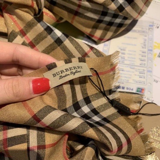 Replica Burberry TB scialle in cashmere con motivo cavallo di cavallo 70 x 200 marrone