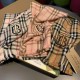 Replica Burberry TB scialle in cashmere con motivo cavallo di cavallo 70 x 200 marrone