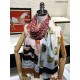 Replica Scialle in cashmere con stampa Oyster Burberry 110 x 200 rosso