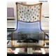 Replica Scialle in cashmere con stampa Oyster Burberry 110 x 200 blu