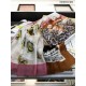 Replica Scialle in cashmere con stampa Oyster Burberry 110 x 200 caffè