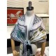 Replica Scialle in cashmere con stampa Oyster Burberry 110 x 200 nero