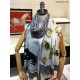 Replica Scialle in cashmere con stampa Oyster Burberry 110 x 200 nero