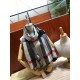 Replica Scialle in cashmere con motivo check classico Burberry 70 x 200 nero