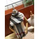 Replica Scialle in cashmere con motivo check classico Burberry 70 x 200 nero