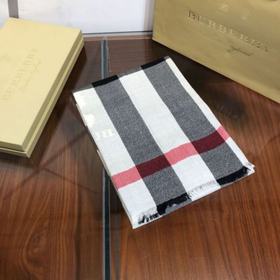 Replica Scialle in cashmere con motivo check classico Burberry 70 x 200 nero