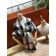 Replica Scialle in cashmere con motivo check classico Burberry 70 x 200 nero