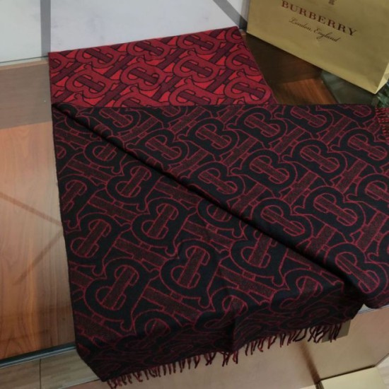 Replica Claret scialle in cashmere Burberry TB Limit Edition