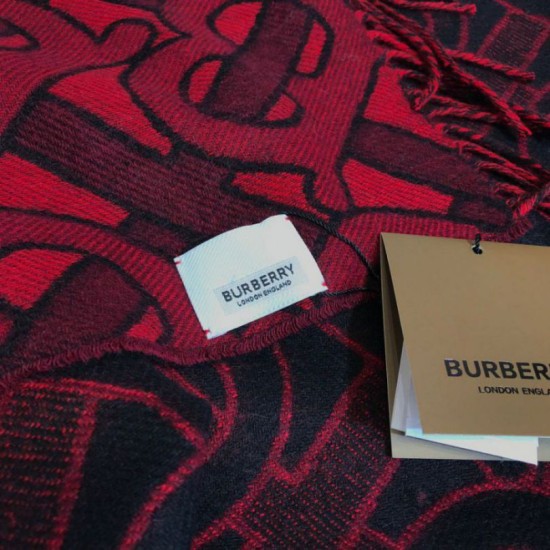 Replica Claret scialle in cashmere Burberry TB Limit Edition