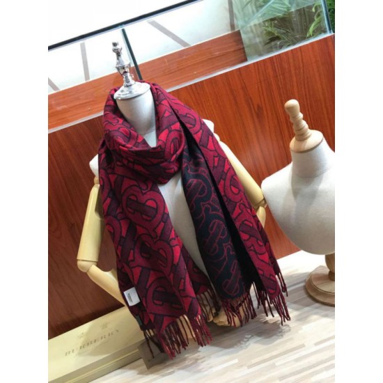 Replica Claret scialle in cashmere Burberry TB Limit Edition