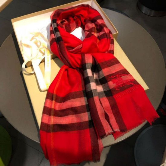 Replica Scialle Burberry Classic Horse Cashmere Rosso