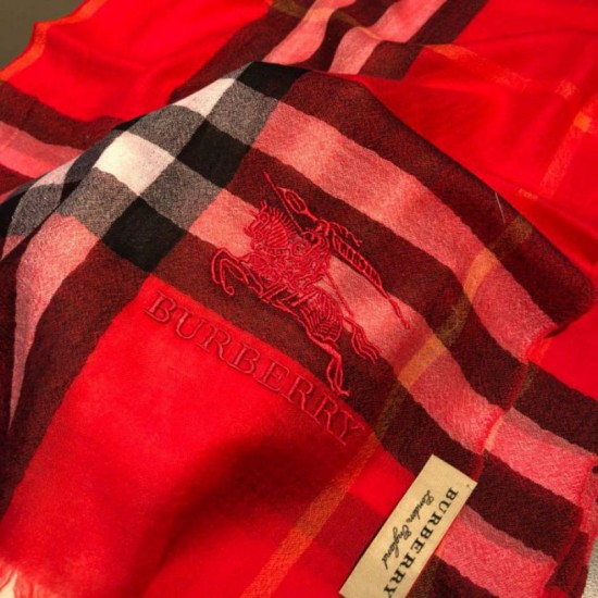 Replica Scialle Burberry Classic Horse Cashmere Rosso