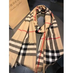 Scialle in cashmere con motivo check classico Burberry 70 x 220 marrone