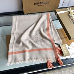 Burberry Cashmere tinta unita Schawl sottile 80 x 200 arancione