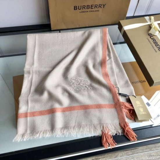 Replica Burberry Cashmere tinta unita Schawl sottile 80 x 200 arancione