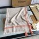 Replica Burberry Cashmere tinta unita Schawl sottile 80 x 200 arancione