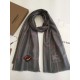 Replica Scialle in cashmere Burberry TB in edizione limitata 80 x 200 grigio